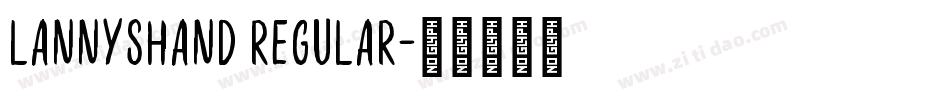 LannysHand Regular字体转换